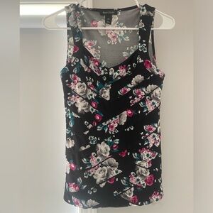 White House Black Market XS Flower tank top